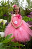 Pretty Flower Girl. Stock Photos