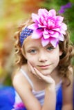 Pretty Flower Girl. Royalty Free Stock Images