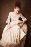 Pretty girl in wedding dress Royalty Free Stock Photos Pretty girl in wedding dress Royalty Free Stock Photos
