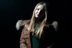 Pretty girl in winter royalty free stock images Pretty girl in winter royalty free stock images
