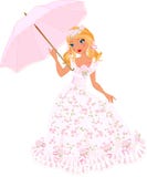Pretty Girl With Umbrella Royalty Free Stock Photography