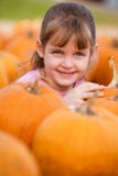 Pretty In The Pumpkin Patch Stock Image