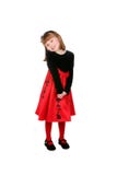 Pretty Little Girl In Red Dress And Tights Royalty Free Stock Photos Pretty Little Girl In Red Dress And Tights Royalty Free Stock Photos