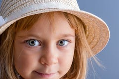 Pretty little girl with large green eyes royalty free stock images Pretty little girl with large green eyes royalty free stock images
