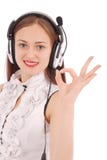 Pretty teenage girl listening music on her headphones stock image Pretty teenage girl listening music on her headphones stock image