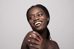 Pretty Young Afro American Woman Skincare Face Enjoying Treatment Isolated On White Background Royalty Free Stock Photo Pretty Young Afro American Woman Skincare Face Enjoying Treatment Isolated On White Background Royalty Free Stock Photo