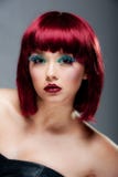 Pretty Young Female With Auburn Hair And Makeup Stock Photography Pretty Young Female With Auburn Hair And Makeup Stock Photography