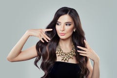 Pretty Young Woman with Beautiful Hair royalty free stock photos Pretty Young Woman with Beautiful Hair royalty free stock photos