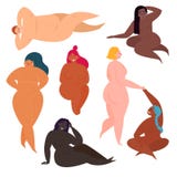 Pretty young women in different poses stock illustration Pretty young women in different poses stock illustration