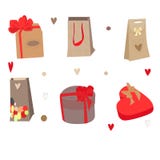 Prezents voor valentijnskaartendag royalty-vrije illustratie Prezents voor valentijnskaartendag royalty-vrije illustratie