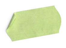 Price tag, blank green sticker