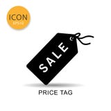 Price tag icon isolated flat style. stock illustration Price tag icon isolated flat style. stock illustration