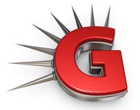 Prickles letter g Stock Photo Prickles letter g Stock Photo