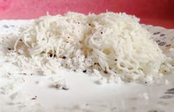 Prima colazione della farina di riso del Kerala fotografia stock libera da diritti Prima colazione della farina di riso del Kerala fotografia stock libera da diritti