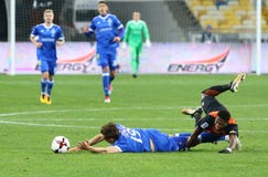 Primeiro liga ucraniana: Dínamo Kyiv contra Shakhtar Donetsk Fotos de Stock Primeiro liga ucraniana: Dínamo Kyiv contra Shakhtar Donetsk Fotos de Stock
