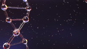 Primer de la molécula de la DNA y partículas múltiples La herencia, la medicina o la investigación genética relacionaron el fondo ilustración del vector Primer de la molécula de la DNA y partículas múltiples La herencia, la medicina o la investigación genética relacionaron el fondo ilustración del vector