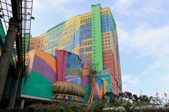 Primer hotel en las montañas de Genting, Malasia del mundo imágenes de archivo libres de regalías Primer hotel en las montañas de Genting, Malasia del mundo imágenes de archivo libres de regalías