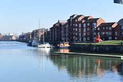 Princes Reach apartments - Preston Riversway docklands royalty free stock images Princes Reach apartments - Preston Riversway docklands royalty free stock images