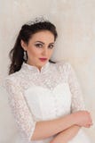 Princesa Bride no vestido de casamento branco no casamento imagens de stock royalty free Princesa Bride no vestido de casamento branco no casamento imagens de stock royalty free