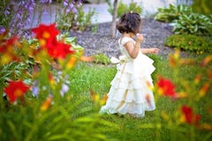 Princess In The Garden Stock Photos