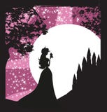 Princess целуя большую лягушку бесплатная иллюстрация Princess целуя большую лягушку бесплатная иллюстрация