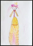 Princesse Le retrait de l'enfant illustration stock Princesse Le retrait de l'enfant illustration stock