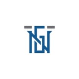 GN logo vector blue color stock illustration GN logo vector blue color stock illustration