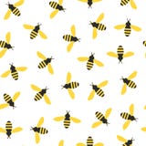 Seamless pattern with bees royalty free illustration Seamless pattern with bees royalty free illustration