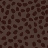 Brown seamless vector pattern with coffee beans stock illustration Brown seamless vector pattern with coffee beans stock illustration