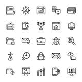Seo and Web Line Vectors Set royalty free illustration Seo and Web Line Vectors Set royalty free illustration