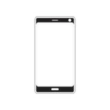 Modern smartphone silhouette logo concept vector illustration Modern smartphone silhouette logo concept vector illustration