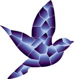 Blue colors is Bird. She is flying vector illustration Blue colors is Bird. She is flying vector illustration
