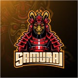 Samurai warrior mascot logo design vector illustration Samurai warrior mascot logo design vector illustration
