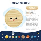 Vector poster solar system. stock illustration Vector poster solar system. stock illustration