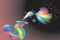 Priorità bassa astratta del Rainbow, royalty illustrazione gratis Priorità bassa astratta del Rainbow, royalty illustrazione gratis