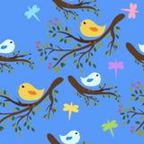 Priorità bassa senza giunte degli uccelli illustrazione di stock Priorità bassa senza giunte degli uccelli illustrazione di stock