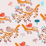 Priorità bassa senza giunte degli uccelli royalty illustrazione gratis Priorità bassa senza giunte degli uccelli royalty illustrazione gratis