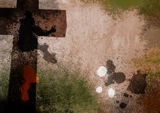 Priorità bassa trasversale cristiana di Grunge illustrazione di stock Priorità bassa trasversale cristiana di Grunge illustrazione di stock