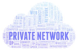 Private Network word cloud. royalty free illustration Private Network word cloud. royalty free illustration