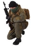 Pro-russischer Milizsoldat mit Kalaschnikow Ak-47gewehr mit Unterfassgranatwerfer stockfotos Pro-russischer Milizsoldat mit Kalaschnikow Ak-47gewehr mit Unterfassgranatwerfer stockfotos
