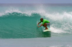 Pro Surfer Girl Joy Monahan Surfing stock photo Pro Surfer Girl Joy Monahan Surfing stock photo