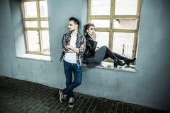 Young couple in quarrel because of problems in the relationship stock photo Young couple in quarrel because of problems in the relationship stock photo