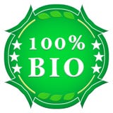 100 procent bio etikett stock illustrationer 100 procent bio etikett stock illustrationer