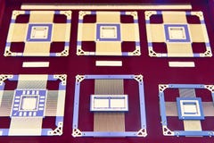 Processador eletrônico das microplaquetas imagens de stock Processador eletrônico das microplaquetas imagens de stock