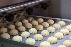 Production Of Cookies Royalty Free Stock Image