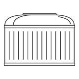 Produkci lufowa ikona, konturu styl ilustracja wektor Produkci lufowa ikona, konturu styl ilustracja wektor
