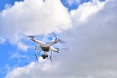 Professional drone with camera for photo and video recording Stock Photography Professional drone with camera for photo and video recording Stock Photography