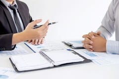 Professional executive manager, Business partner discussing ideas marketing plan and presentation project of investment at meeting royalty free stock image Professional executive manager, Business partner discussing ideas marketing plan and presentation project of investment at meeting royalty free stock image