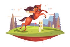Professional Horseback Riding royalty free illustration Professional Horseback Riding royalty free illustration