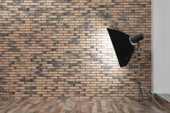Professional lighting equipment near wall in photo studio royalty free stock images Professional lighting equipment near wall in photo studio royalty free stock images